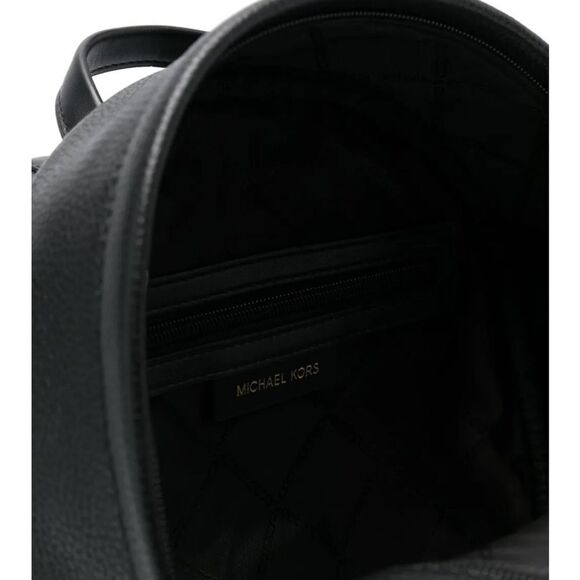 Michael Kors Bex Medium Pebbled Leather Backpack bag, travel bag Black silver - Picture 3 of 14